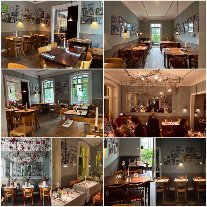 Collage des Restaurant-Innenraums im Wohlers